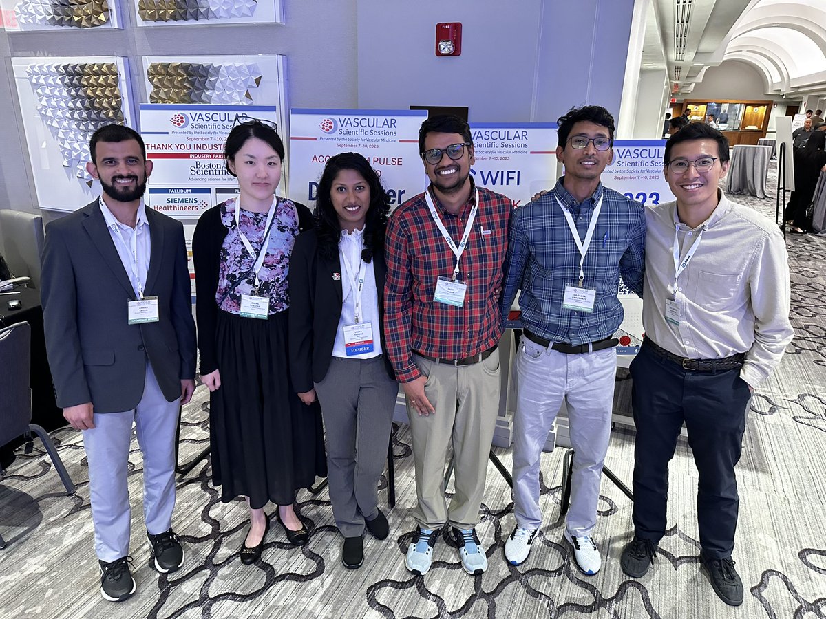 Sneha Thomas (@sthomas013s) on Twitter photo <a href="/ummidtownim/">UMMC Midtown IM Residency</a> representing at #SVM23
<a href="/SVM_tweets/">Society for Vascular Medicine | SVM</a>
<a href="/AcpMaryland/">ACP Maryland</a>
<a href="/premrajsagar/">Prem Raj Sagar</a> <a href="/Gajendra_C26/">Gajendra Chaudhary</a> <a href="/AhmadSayee/">Ahmad Sayeed</a>
Missed Fahad ! <a href="/ummidtownim/">UMMC Midtown IM Residency</a> representing at #SVM23
<a href="/SVM_tweets/">Society for Vascular Medicine | SVM</a>
<a href="/AcpMaryland/">ACP Maryland</a>
<a href="/premrajsagar/">Prem Raj Sagar</a> <a href="/Gajendra_C26/">Gajendra Chaudhary</a> <a href="/AhmadSayee/">Ahmad Sayeed</a>
Missed Fahad !
