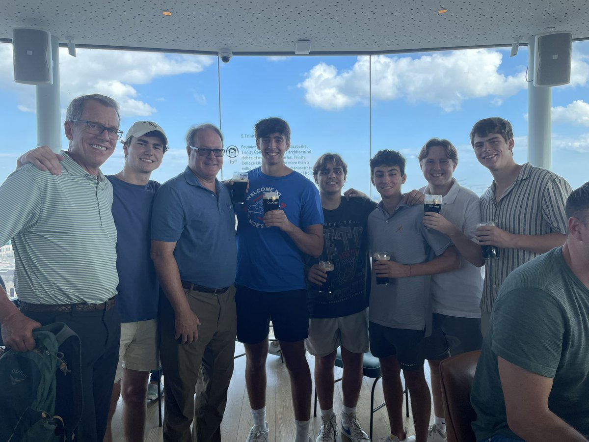 John Vann and I met 6 Demon Deacon students at the James Gate Guinness Brewery in Dublin, Ireland getting ready for the Wake vs Vandy kickoff. Wake students on the go.  Guinness 1759 and Wake 1834. <a href="/DemonDeacons/">Wake Forest Demon Deacons</a> <a href="/John_Currie/">John Currie</a> <a href="/vannjm/">John Vann</a>