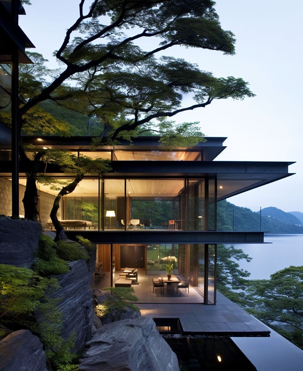 InteriorWorld_'s tweet photo. Forest house🏡 https://t.co/TYLjCIrt5R