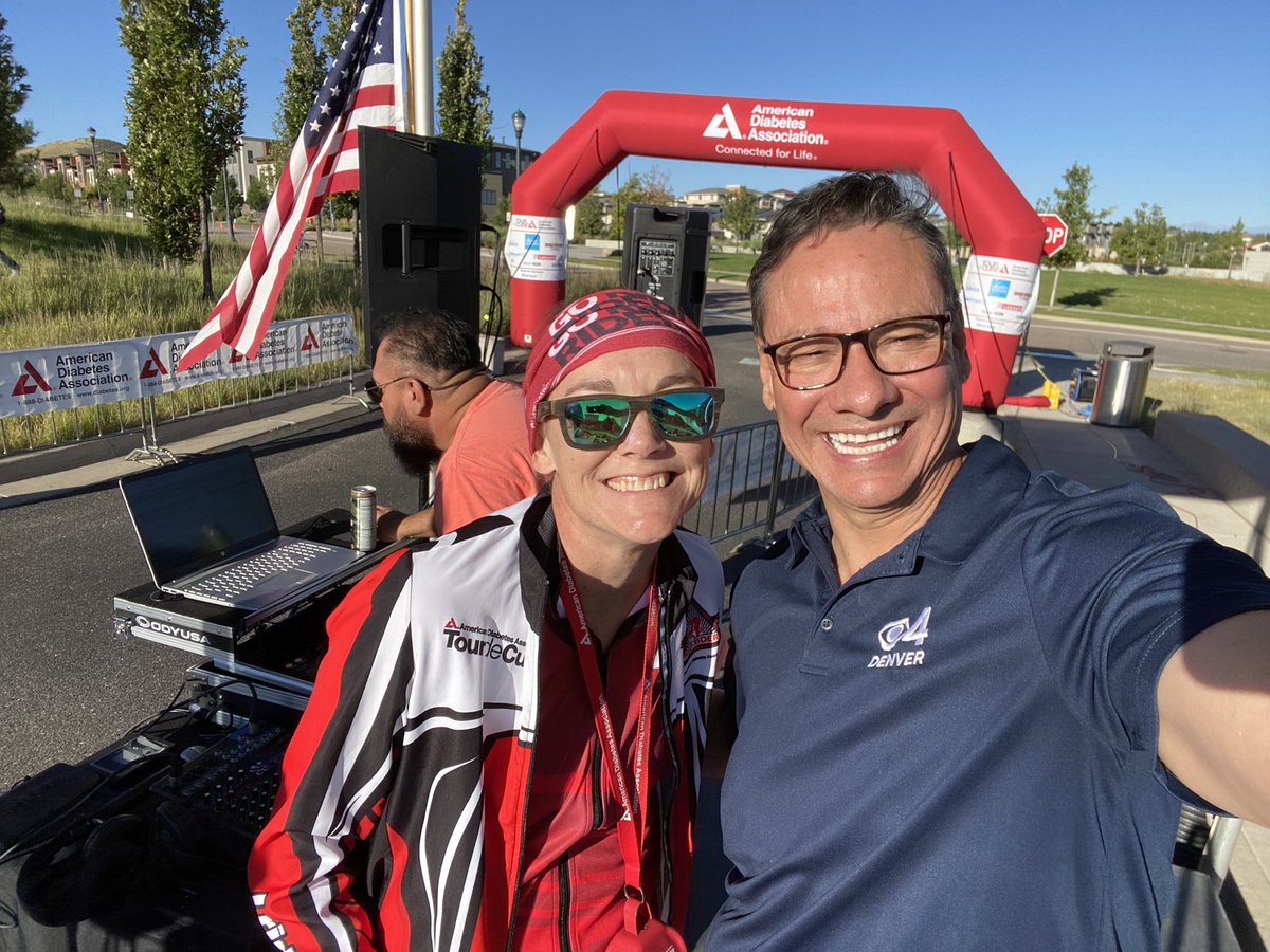 DaveCBSColorado's tweet photo. What a great day for a ride! MCing 2023 ADA Rocky Mountain Tour De Cure! #Connectedforlife #tdcrockymountains #AdaColorado #CharlesSchwab @CityofLoneTree @CBSNewsColorado #FirstAlertwx https://t.co/zBk77EjcoZ