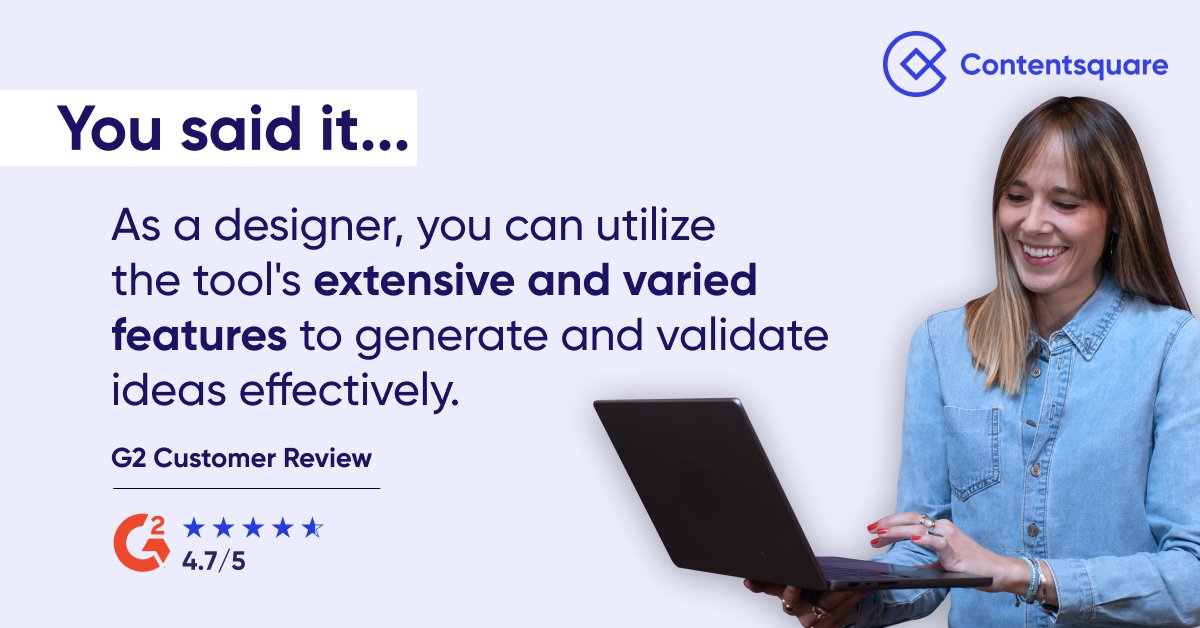 Discover all the features that Contentsquare brings to the table and revolutionize your online experiences. 

Unleash the power to transform the digital landscape into a more engaging, human-friendly space: okt.to/hzj9kQ

#DXA #MoreHumanAnalytics #CX #DigitalExperience