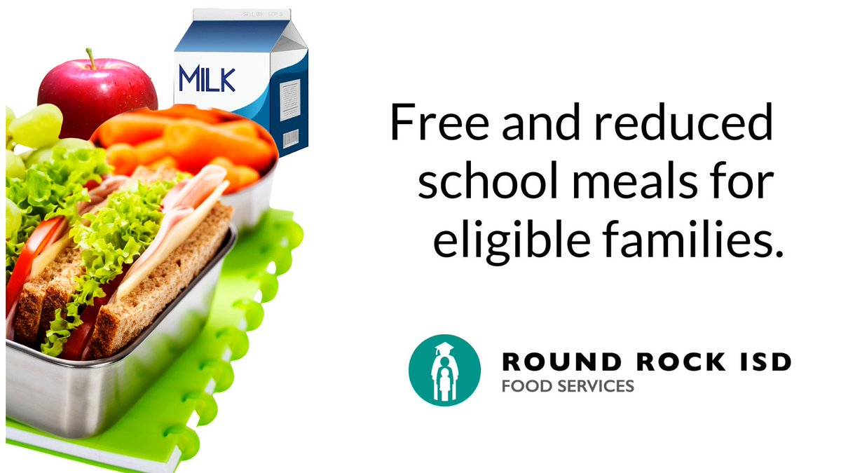FREE and REDUCED school meals for eligible families. Apply for free and reduced meals. Your student's meal benefits can start in as little as 72 hours. The application is quick, easy, secure, and confidential. foodservices.roundrockisd.org/free-reduced-m…