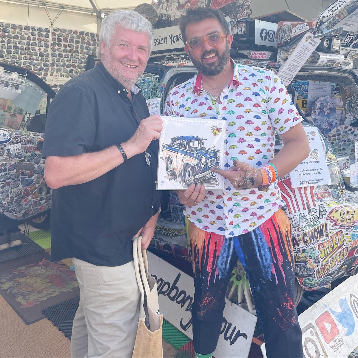 Popbangcolour's tweet image. Picture Prefect! 👀

Here’s a @forduk Prefect created for a @HeritageQuote Insurance customer today at the super hot Saturday 🚙☀️ @goodwoodrevival 
 
#FordPrefect #Prefect