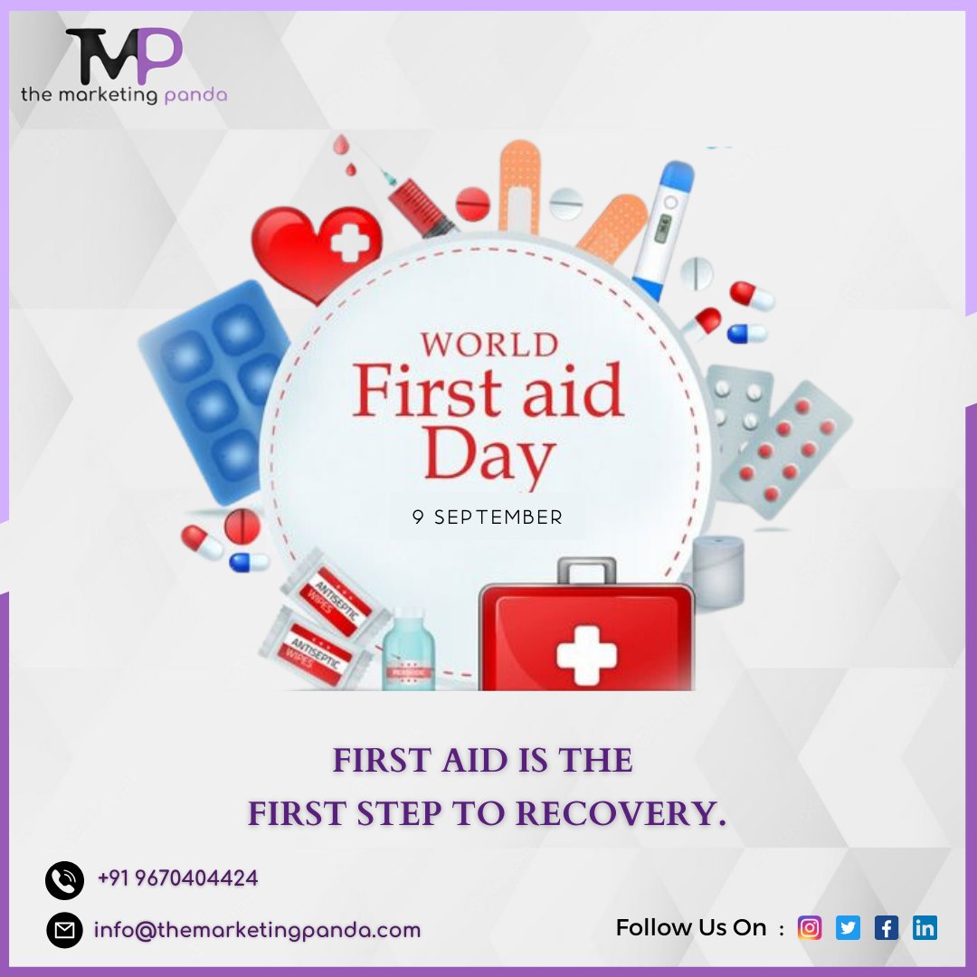 _marketingpanda's tweet photo. First aid can be the difference between a moment of crisis and a moment of relief. 

World First Aid Day! 

Follow Us @_marketingpanda

#worldfirstaidday #worldfirstaidday2023 #savelives #firstaid #firstaidday #firstaidday2023 #digitalmarketingagency #digitalmarketing #azamgarh https://t.co/ORIlqoJvMO