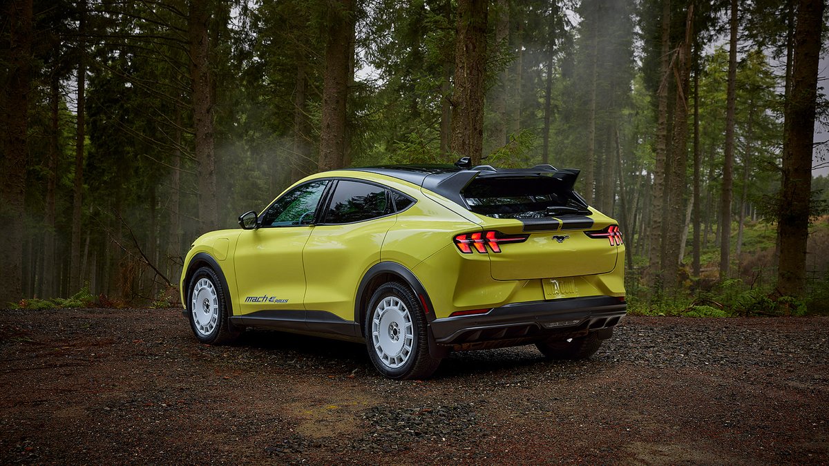 topspeed369's tweet photo. 2024 Ford Mustang Mach-E Rally

Ford’s new Mustang Mach-E Rally is an off-road special set for production in 2024.

Car Specs
Motor: 2x Electric
Power: 358 kW /480 hp
0-60 mph: 3.5 sec
Torque: 880Nm /649lb-ft
Top Speed: 200km/h /124mph

#Ford #Mustang #FordMustang #MustangMachE https://t.co/V0jRL7FlEP