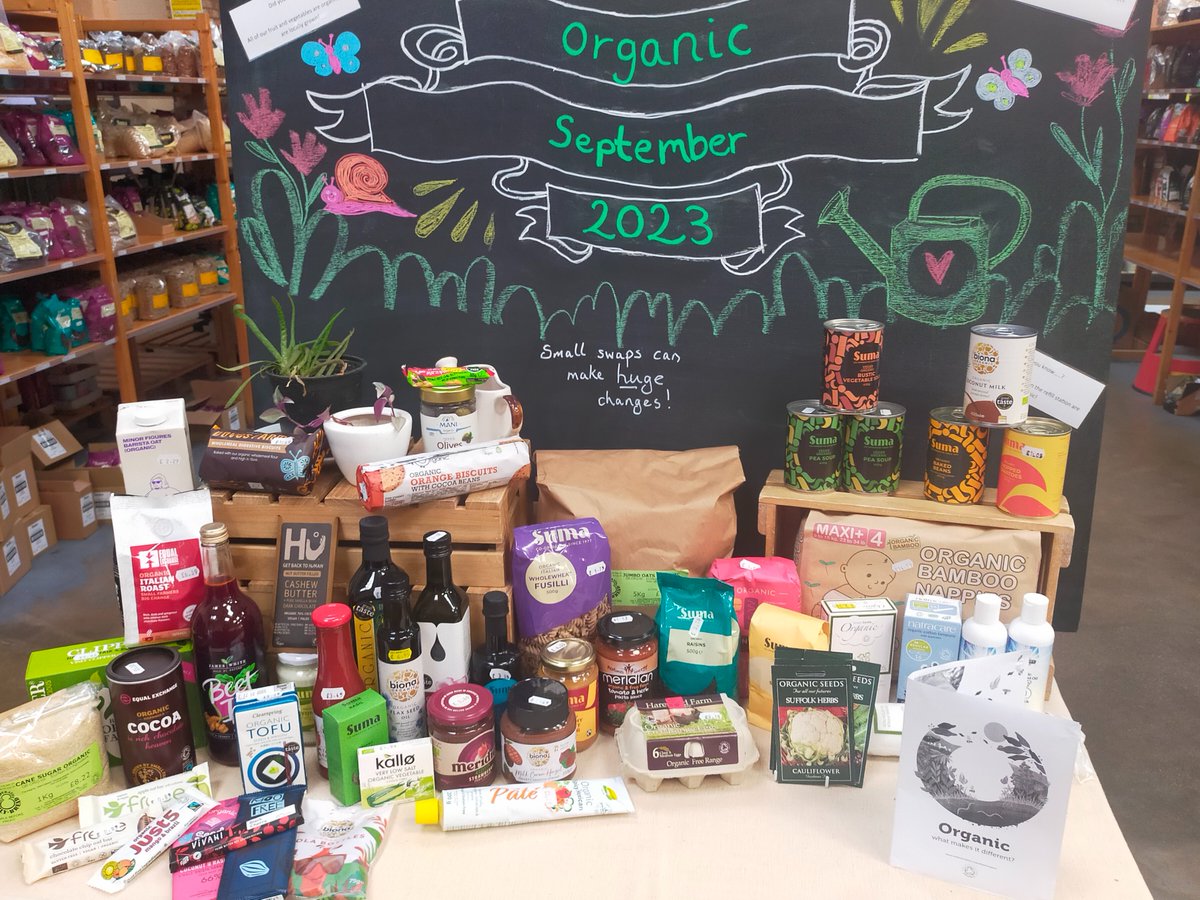 To celebrate Organic September 2023, here are some of the beautiful organic products that you can find on our shelves. Open 7 days, free parking, and a lovely cafe to boot! :)