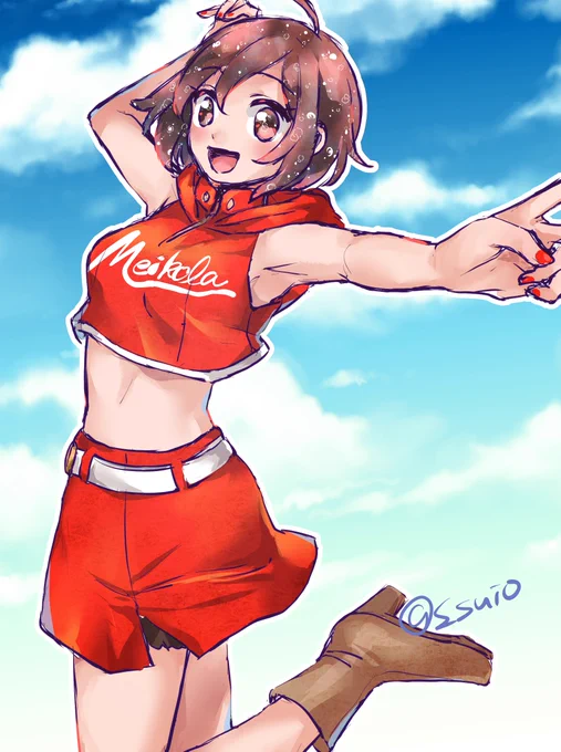 #MEIKO投稿祭2023 #MEIKO髪とおめめがしゅわしゅわなメイコーラちゃん! 