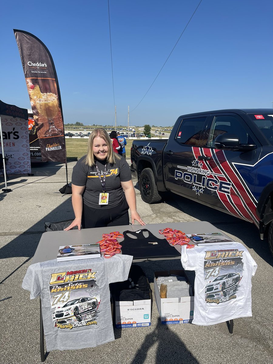 themandychick's tweet photo. All set up in the Fanzone! Come see us from 10-2! We are having a blast meeting  you all 🤩 https://t.co/S4f1sYVBr6