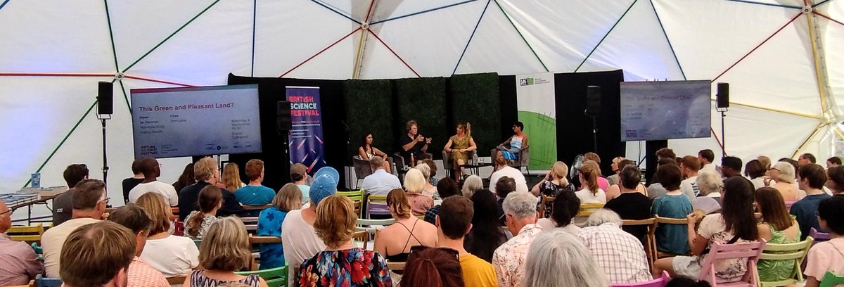 Good energy in the Green and Pleasant Land dome @BritishSciFest , Exeter.