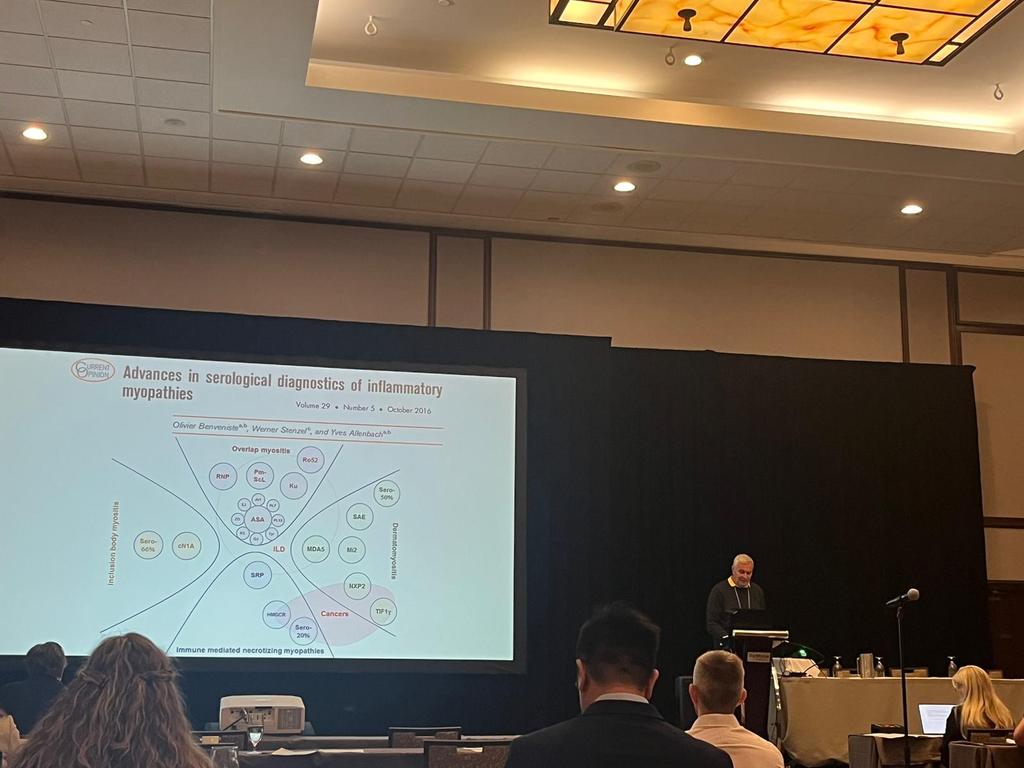 Inst_Myologie's tweet photo. #OttawaNMD Conference 2023. Pr Olivier Benveniste presenting his work @CNMDOttawa: "Treatment options in infiammatory myopathies"

To know more about his team work at @researchmyology @Inst_Myologie 👉 https://t.co/wbNHekB9iJ https://t.co/JhTXrXEvwx