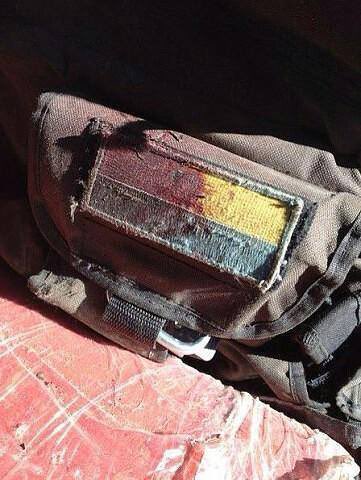 Alina_Z1's tweet photo. @Wince_Kogut @DenesTorteli It has nothing to do with fascists, it’s Ukrainian war flag, and you can see why https://t.co/TUUQVJb9P5