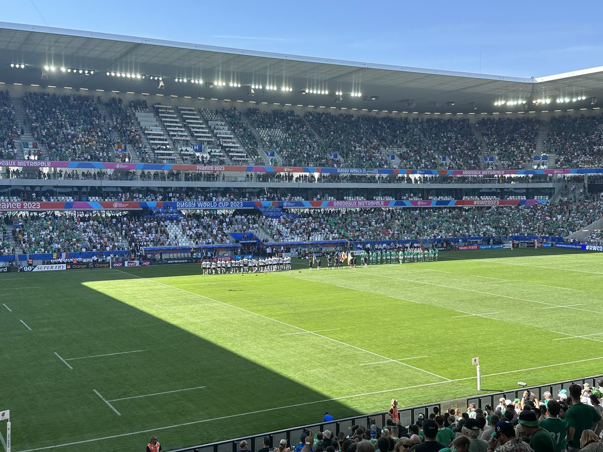 gazgroove's tweet photo. GVJ Match 1 #RWC2023 Ireland 🇮🇪 vs Romania 🇷🇴 #IREVSROM https://t.co/iiO6odN6nt