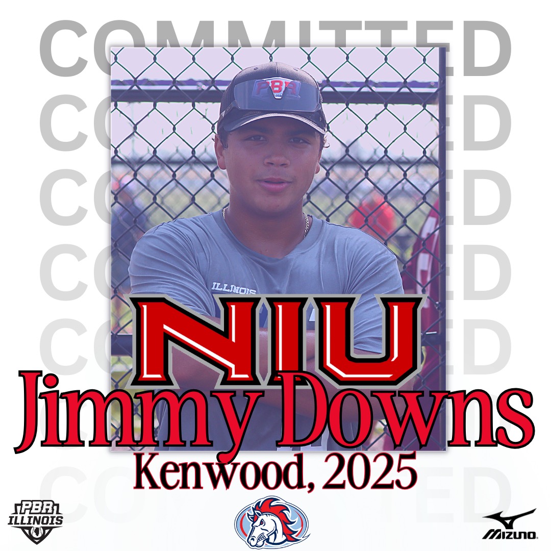 CIF Jimmy Downs (Kenwood, 2025) commits to Northern Illinois. Downs has some of the loudest power in the class, producing a max EV of 101.4 mph and recently homering at the #ILStateGames. (@NIU_Baseball | @KenwoodSports) 👤: loom.ly/wQliezk #ILStateGamesCommit