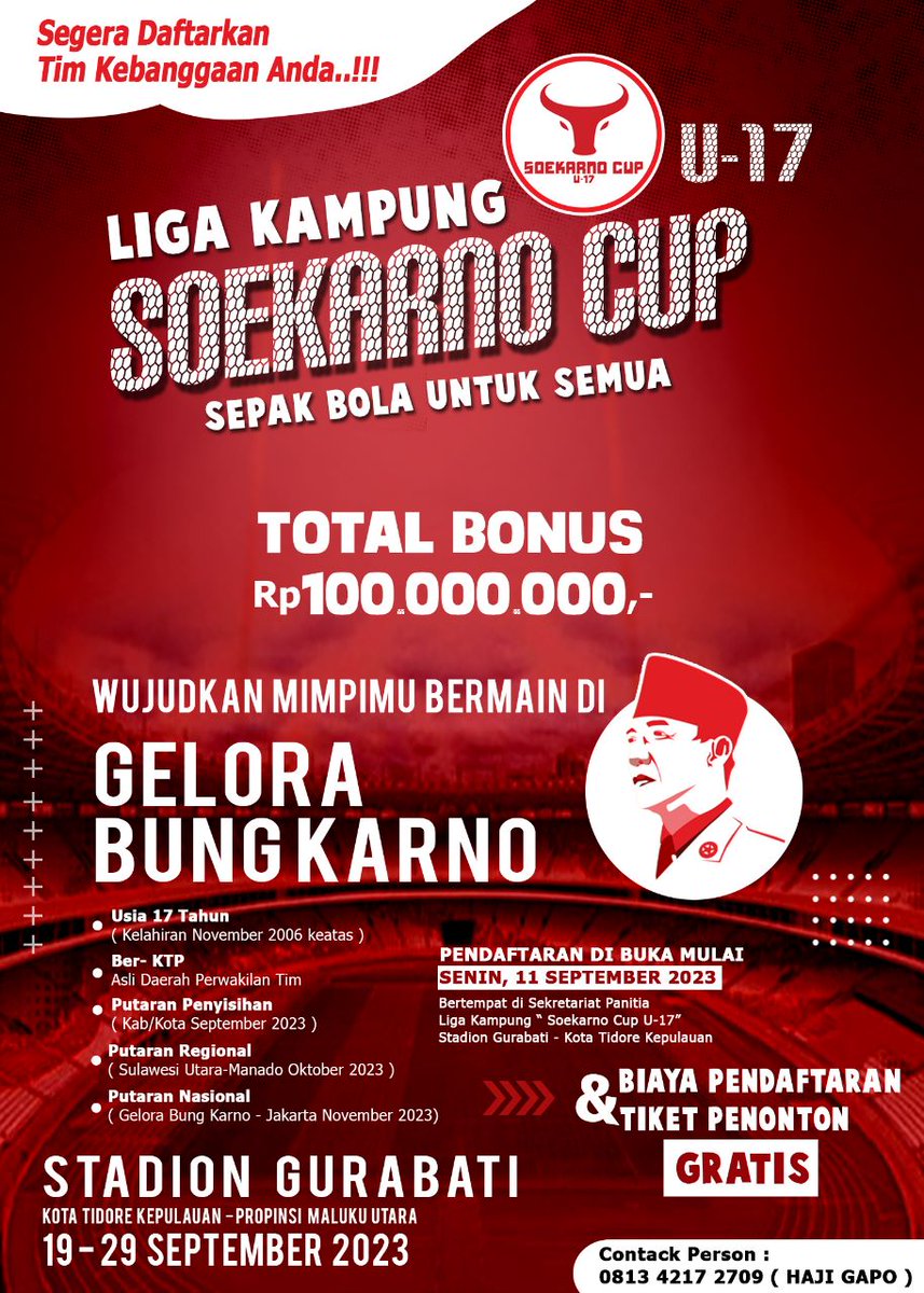 syaianSyah's tweet photo. Memahami Spirit Nasionalisme Soekarno Lewat Sepak Bola.

Soekarno memandang sepak bola sebagai alat perjuangan bagi kepentingan kebangsaan. Sepak bola dapat menggerakkan ”nationalism based on mass”.

#SolidBergerak  @PDI_Perjuangan https://t.co/XV2wQCBomz