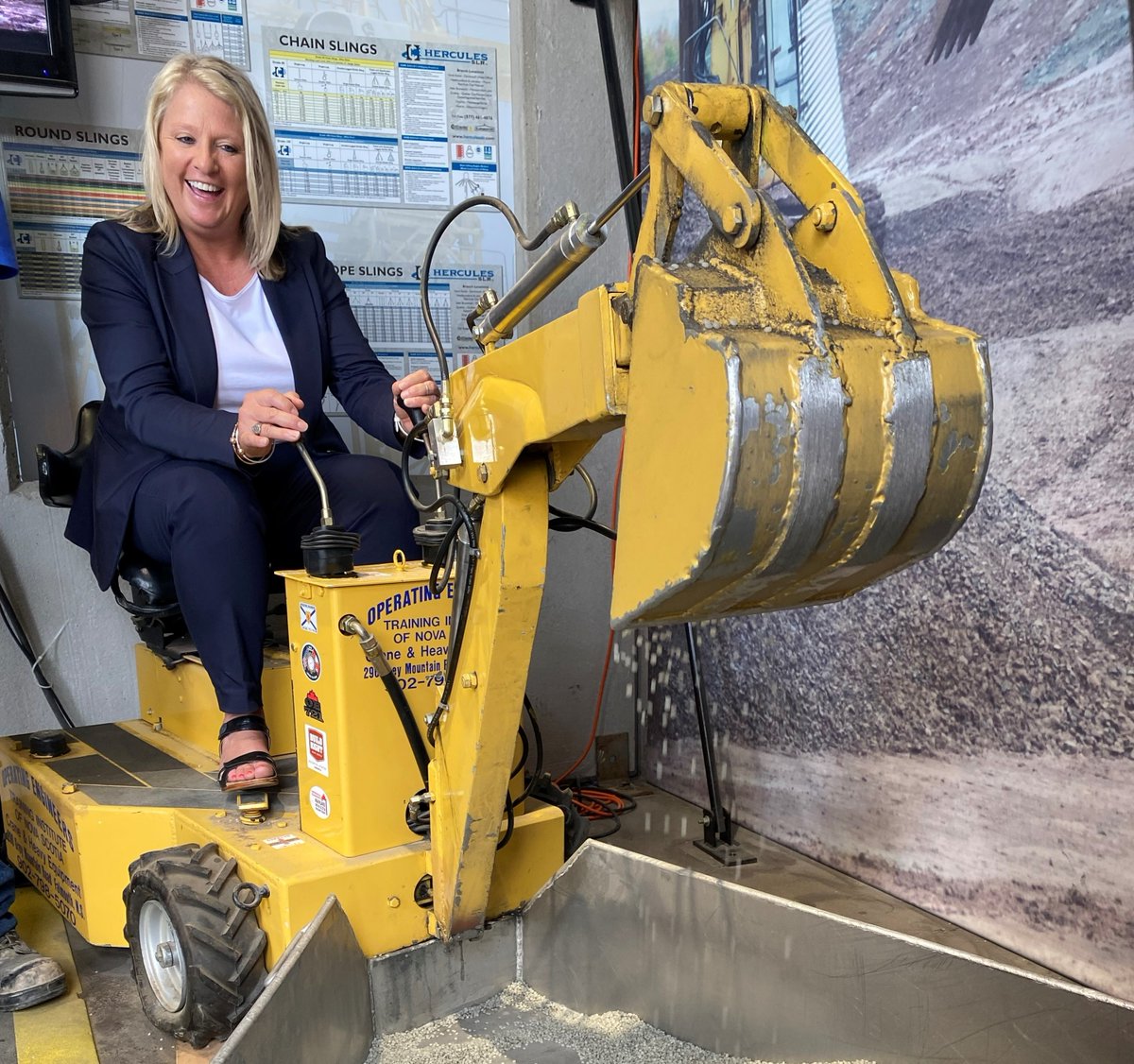 It was an absolute pleasure to host <a href="/MaslandMLA/">Kim Masland</a> at our Trades Exhibition Hall Open House today. Thanks to  support from Minister Masland and <a href="/nsgov/">Nova Scotia Gov.</a>, we're able to showcase construction trades to hundreds of Nova Scotia youth each year.
<a href="/BuildNovaScotia/">Build Nova Scotia</a>