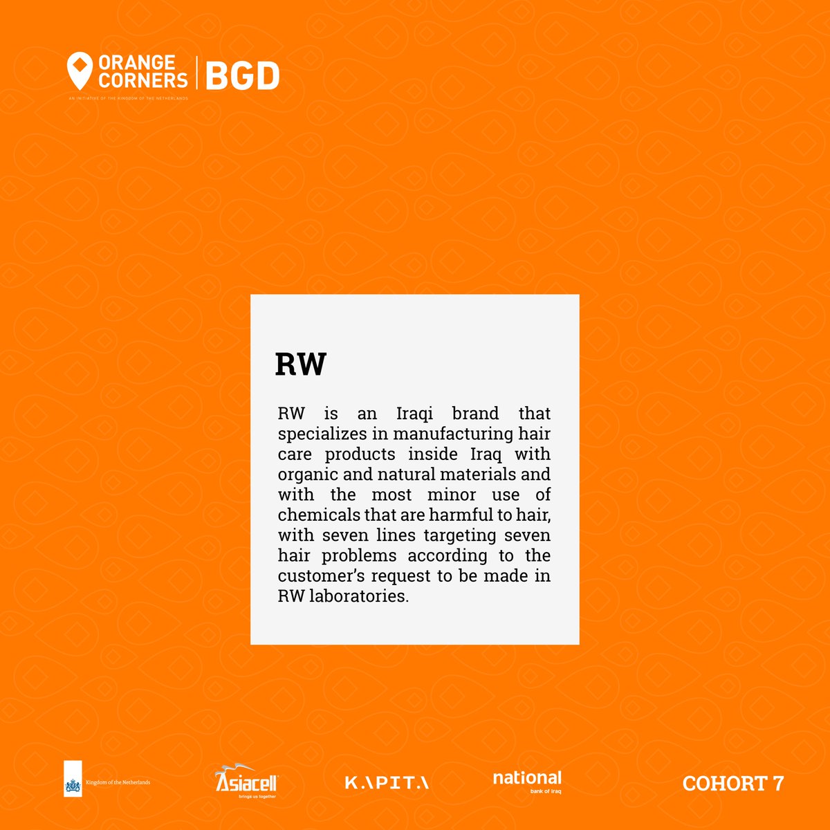 OCBaghdad's tweet photo. Get to know the RW, and it's founder Mawada Ahmed!
RW is one of the projects incubated in our new (seventh) cohort, offering hair care products, locally manufactured, and environmentally friendly.
You can visit their account: @rwforhair https://t.co/4G5KmWHzYi