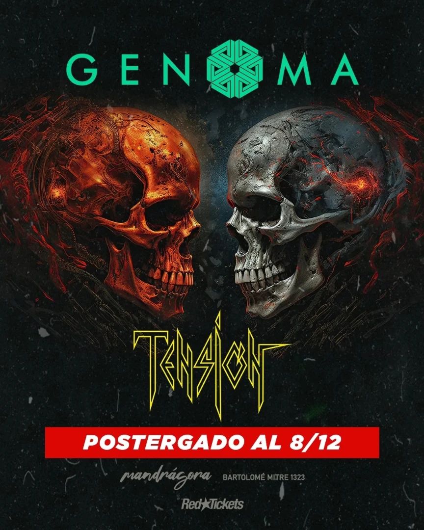 ⚠️ SE POSTERGA LA FECHA DE GENOMA Y TENSIÓN PARA EL 8/12