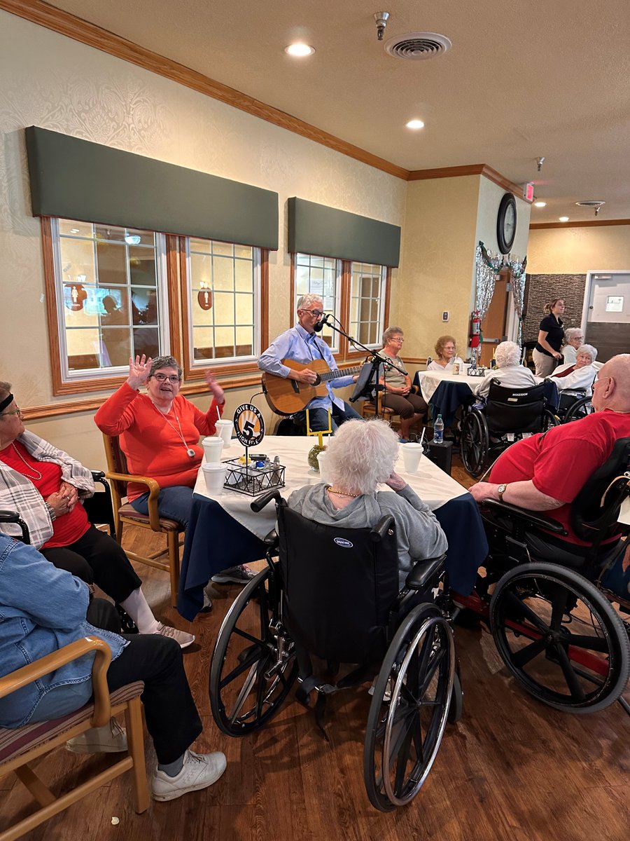 GenoaRetirement's tweet photo. We LOVE our Happy Hours here at Genoa Retirement Village! Every Friday we come together for amazing treats, drinks, and live entertainment! We would love to see you there next week! 🥂 
#TrilogyLifestyle #HappyHour https://t.co/Qju0UpkZ32