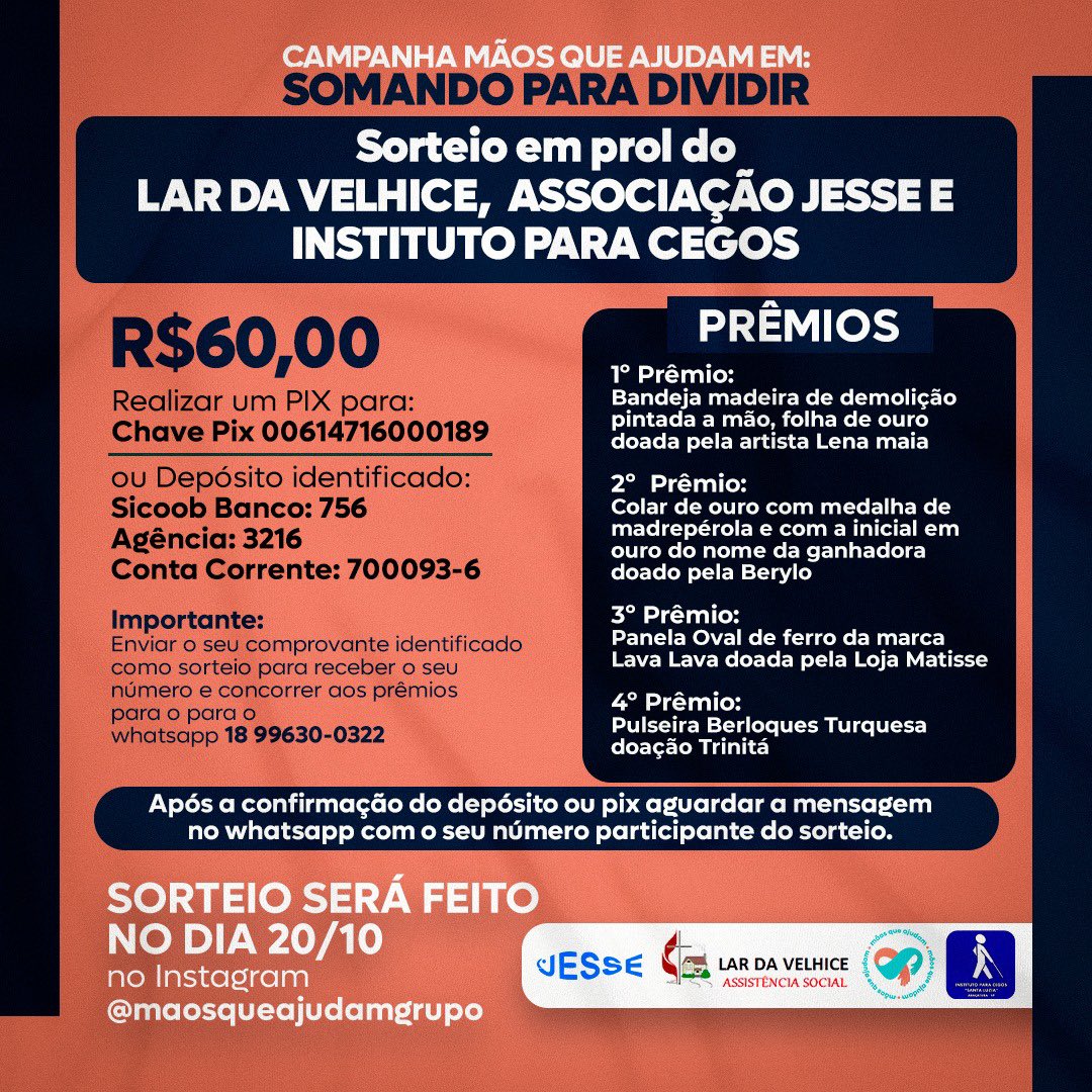 leonormatosfig's tweet photo. Ajude essas 3 entidades, adquira um número https://t.co/cUDIFgPYbJ