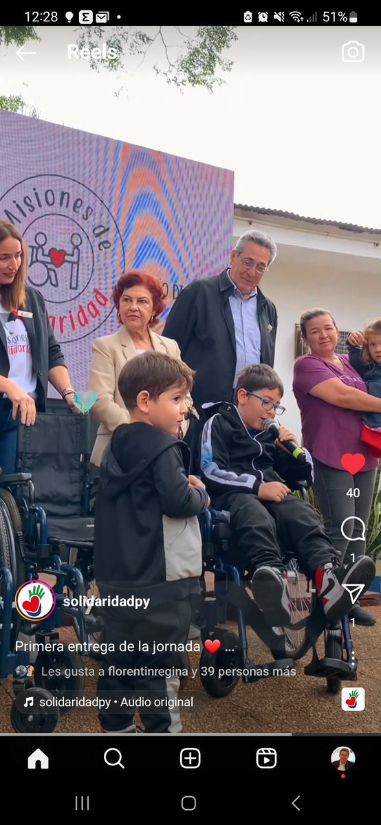 ...la urgente necesidad de hacer parte de la política de salud la rehabilitación física de las personas con discapacidad, hoy totalmente ausente e invisible. 
(parte de las palabras de María Mersan en acto de la Misión Solidaria N° 100)