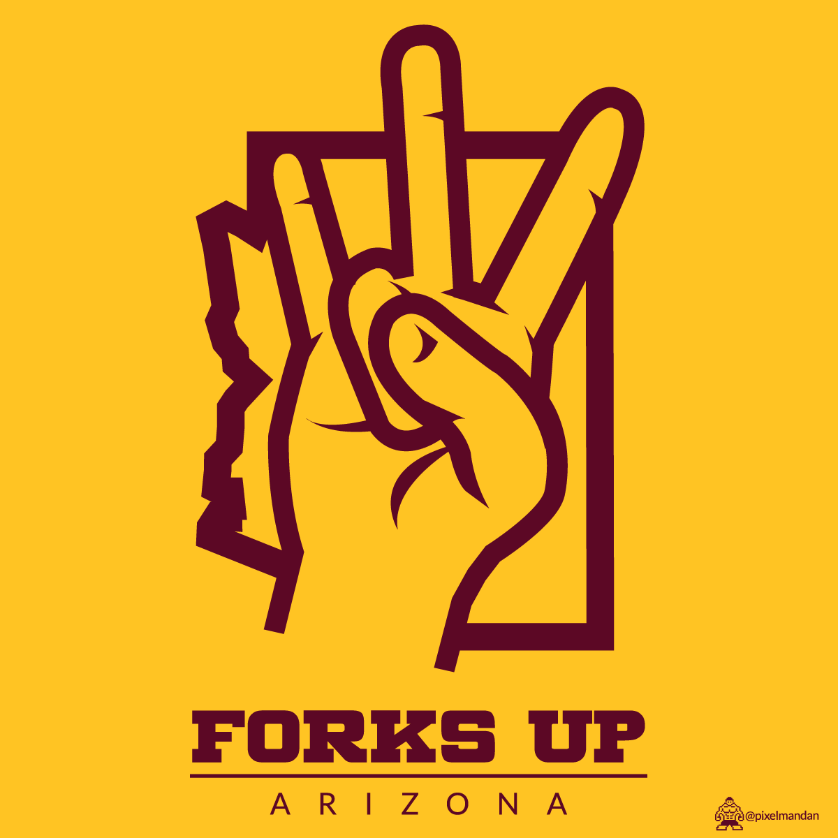 pixelmandan's tweet photo. #ForksUpRollCall Give a shout to your home state or where you're living now. #GoDevils #ForksUp https://t.co/n3J3Ml5ReS