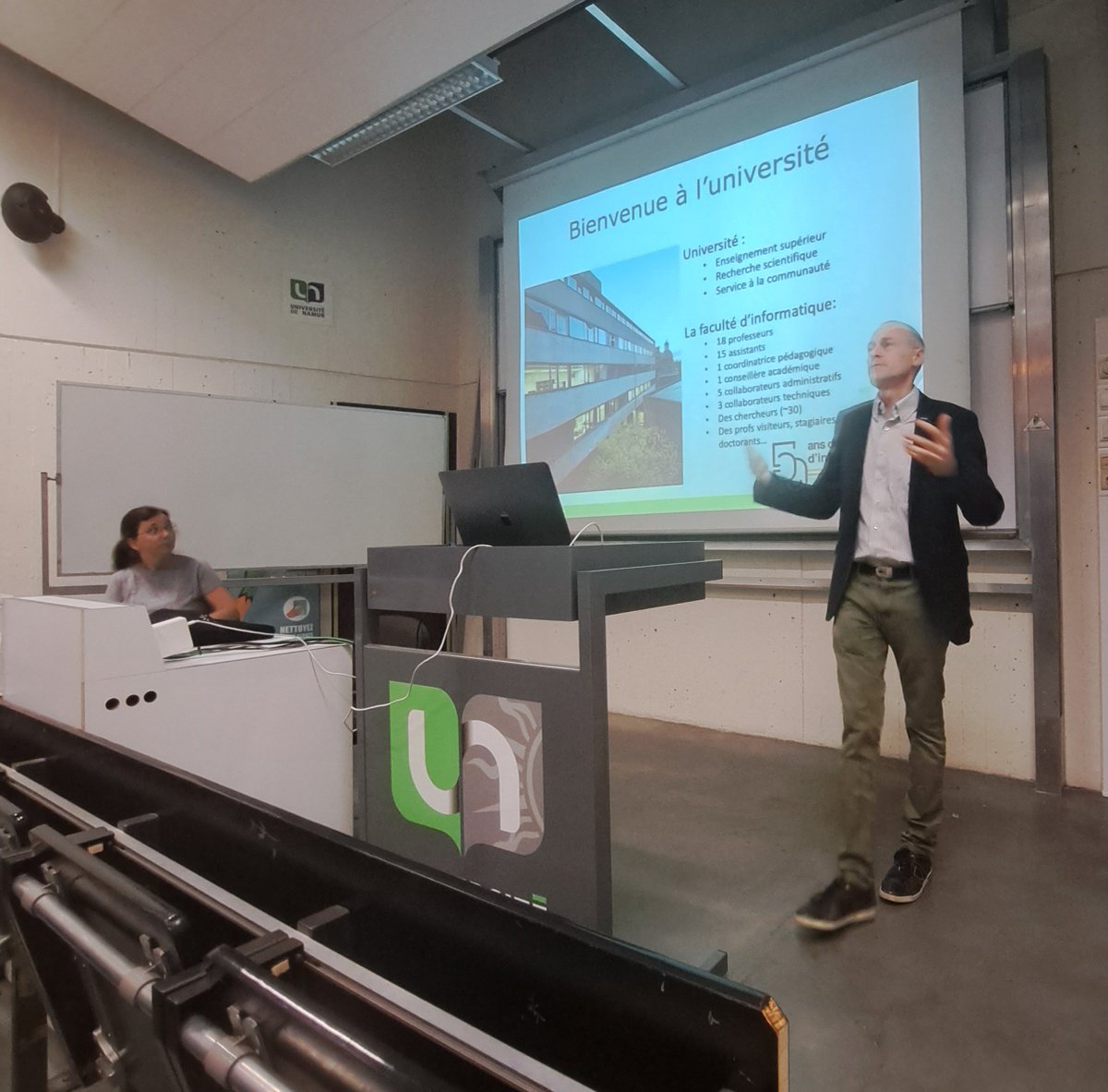 Ce samedi, c'était la rentrée des étudiants inscrits dans notre programme en horaire décalé <a href="/UNamurCSFaculty/">UNamur - Faculté d'Informatique</a> et l'accueil des nouveaux ☕️🥐🎤 #letsgo