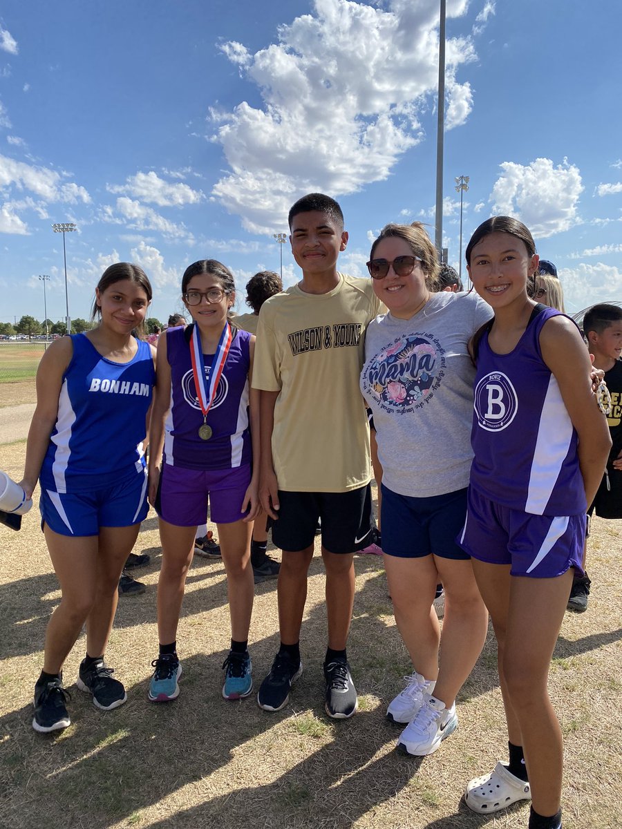 I love going to watch my sweet girl run. The icing on the cake is when I get to see so many of my past students do their thing as well. I tell them they are not my kids for 1 year, but they are my kids forever. ❤️🎉🏃‍♀️#milam🏃‍♂️<a href="/ECISDAthletics/">EctorCountyISDAthletics</a> <a href="/MilamMagnet/">Milam Magnet School</a>