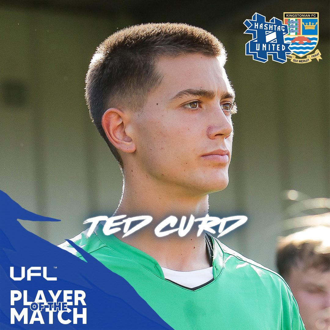 TODAY’S <a href="/UFLgame/">UFL</a> PLAYER OF THE MATCH - <a href="/TedCurd/">Ted Curd</a> 👏

Co-comms <a href="/Edcooper98/">Eddy Cooper</a> gives Ted the award after he made impressive saves in key moments of the game. A very good performance from the youngster earns him his 1st MOM for the club, in just his 2nd game!

📸 | <a href="/Nashyphoto/">ᴺᵃˢʰʸ</a>