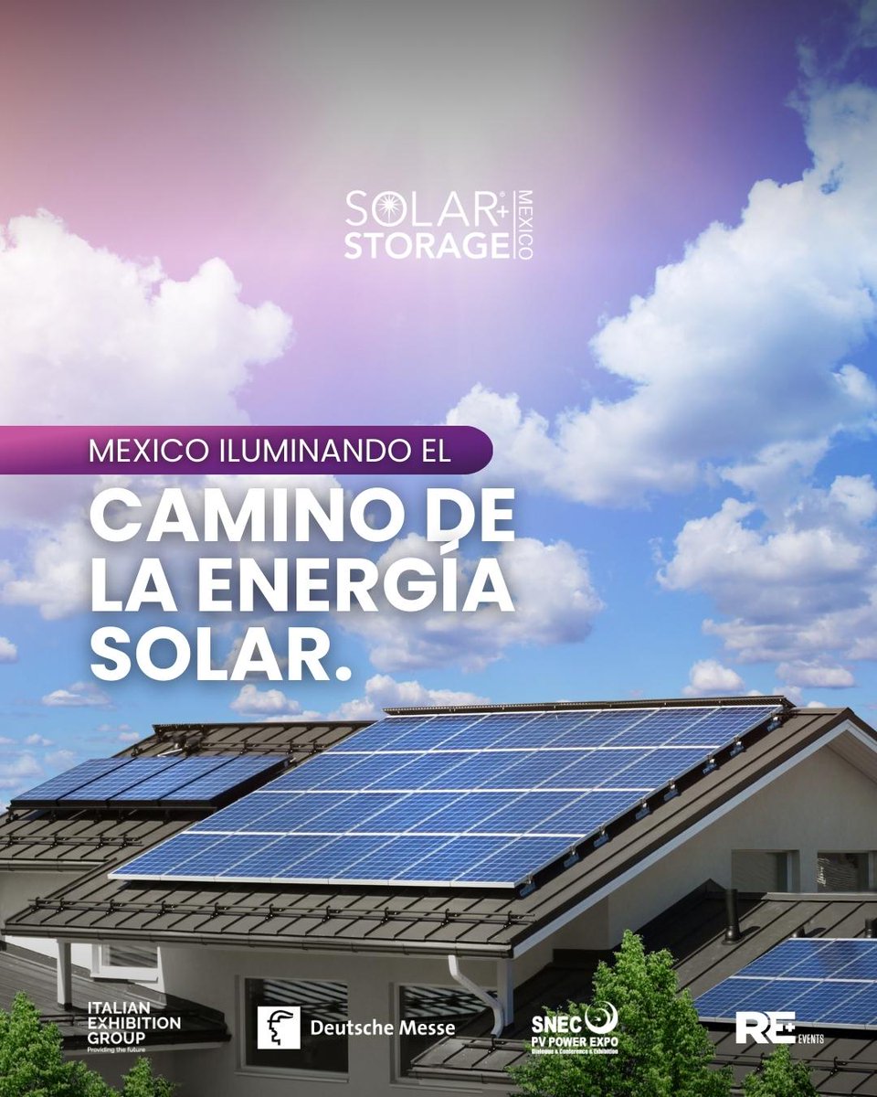 🌞🇲🇽 México iluminando el camino de la energía solar 🇲🇽🌞

En nuestro país la energía solar no es solo una opción, ¡Es el futuro! México se está convirtiendo en un líder en energía solar.

🗓️17 al 19 de abril 2024| Expo Guadalajara
#EnergíaSolar #Sostenibilidad #MéxicoVerde