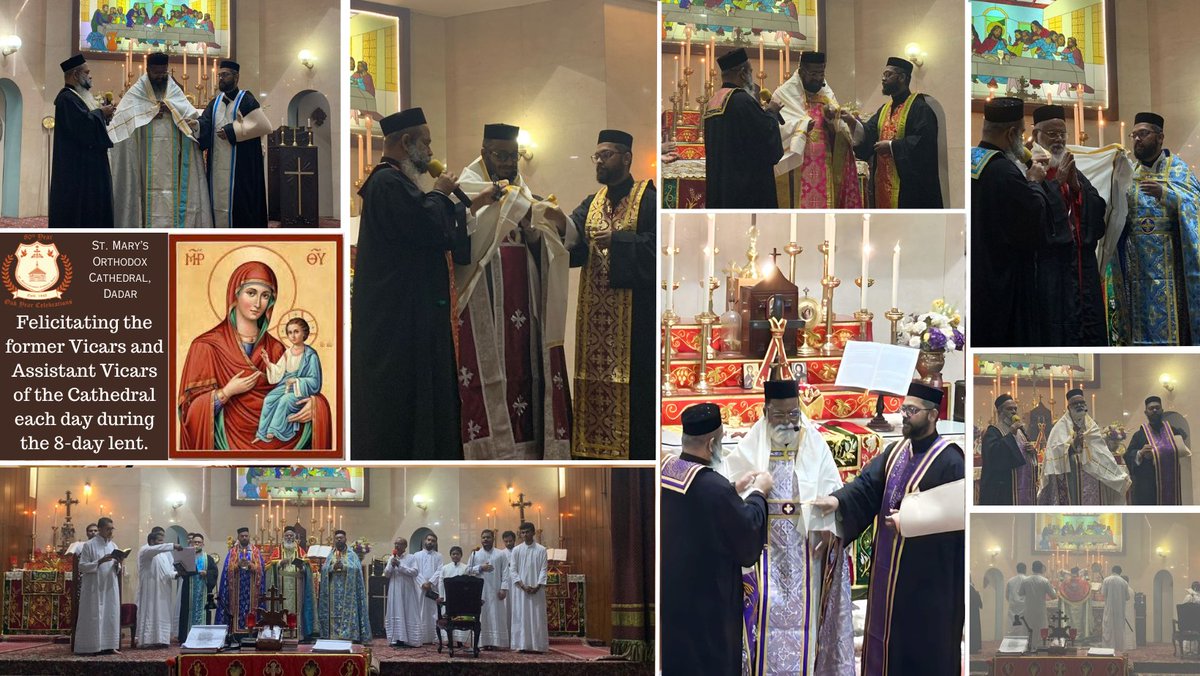 dadarcathedral's tweet photo. 1/ As a part of the Oak (80th Year) Celebrations of St. Mary's Orthodox Cathedral - Dadar, the eight-day lent was led by former Vicars and Assistant Vicars of the Cathedral.

#stmarysorthodoxcathedral #dadarcathedral https://t.co/1eAcEX0LLG