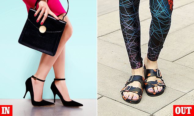 Daily_MailUS's tweet photo. Rise of the 'b*tchy, pointy shoe:' Ultra-severe high-heel is fall's must-have footwear, with one designer saying it signals Americans are sick of sloppy COVID-era outfits and Birkenstocks https://t.co/iEplCTaCBx https://t.co/6b4b72ZWVF