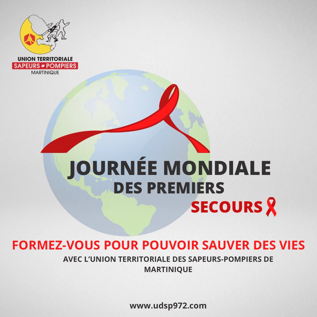 Udsp972's tweet photo. #JourneMondialeDesPremiersSecours
Formez-vous avec l’#UTSPM et apprenez les gestes qui sauvent. Des formations indispensables pour tous!
📱Renseignez-vous en nous contactant par mail à secourisme@udsp972.com https://t.co/DXJe5KsDH7