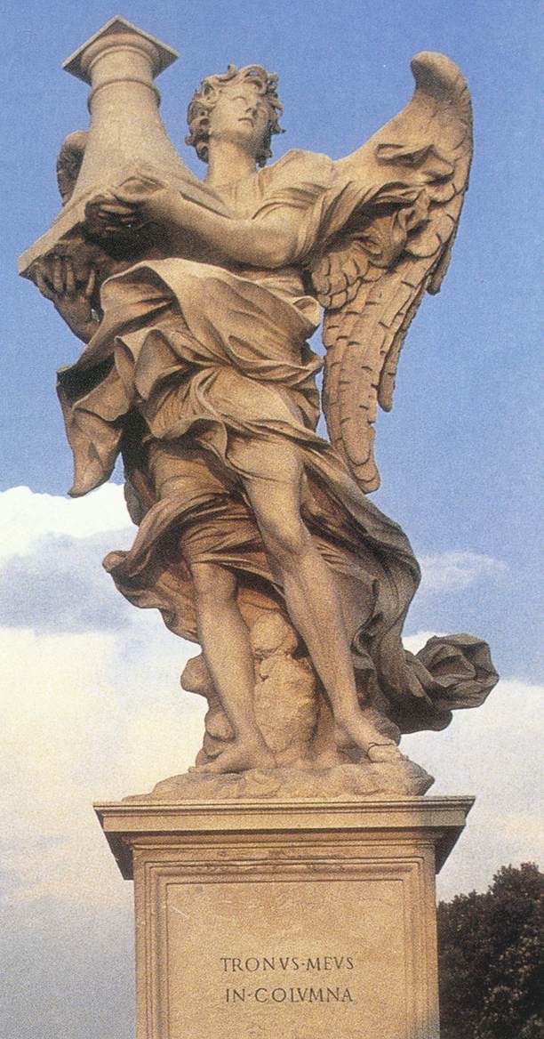 Uno degli ultimi grandi progetti del Bernini furono gli angeli per il Ponte Sant'Angelo a Roma.

Progettata ed eseguita tra il 1667 e il 1669, la suite di otto, e successivamente dieci, angeli fu progettata dal Bernini per papa Clemente IX come abbellimento dell'antico Pons