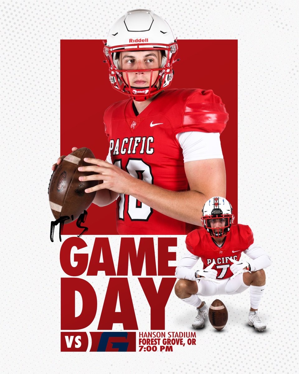 It's Game Day in Forest Grove! Boxers host George Fox tonight at 7. 📺 team1sports.com/pacificunivers… 📊 statb.us/b/473311 @Boxer_Football #goboxers