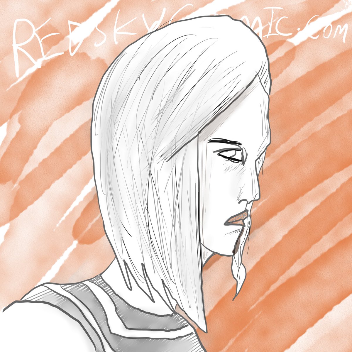 Sometimes I turn a layer off and find out that what I made may be better without it. This kind of thing has a way of keeping me up at night. Can I really claim this is my art when it wasn't my intention? #art #philosophy #comics #intent #indiecomics #driven #accidents