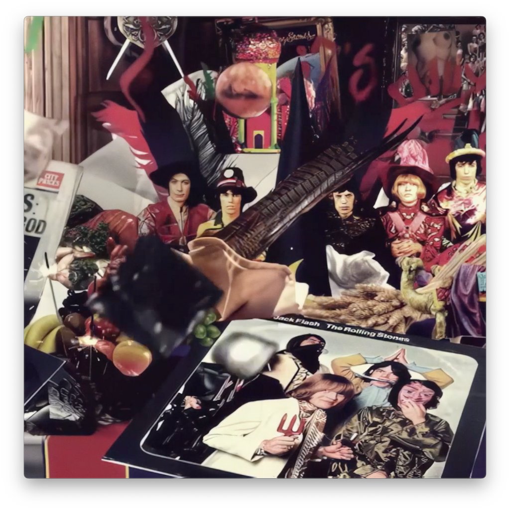 IntroUK's tweet image. We 💛 @RollingStones.
GRRR! 50th anniversary album TV campaign – inspired by the gatefold inner cover of Beggars Banquet.