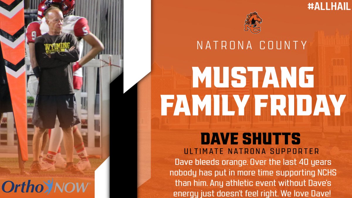 Apologies for the late Mustang Family Friday post, but we wanted to get a picture of this week’s spotlight in action. NCHS Athletics truly appreciates Dave Shutts! He is a Mustang through and through! #AllHail

A special Thank You to OrthoNOW for their support of NCHS Athletics!