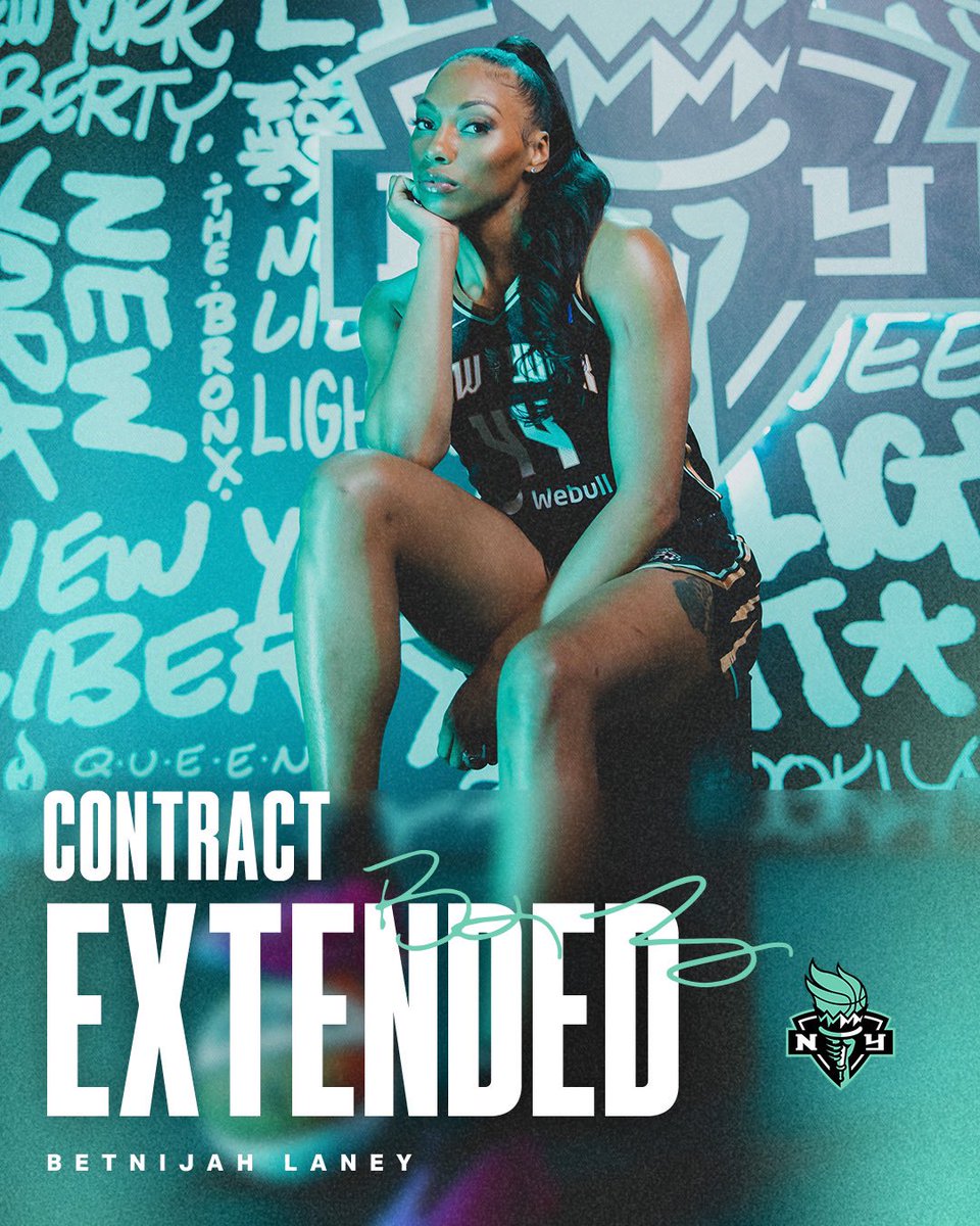 The NYL have signed <a href="/BetnijahLaney/">Betnijah Laney</a> to a multi-year extension through the ‘25 szn. ✅