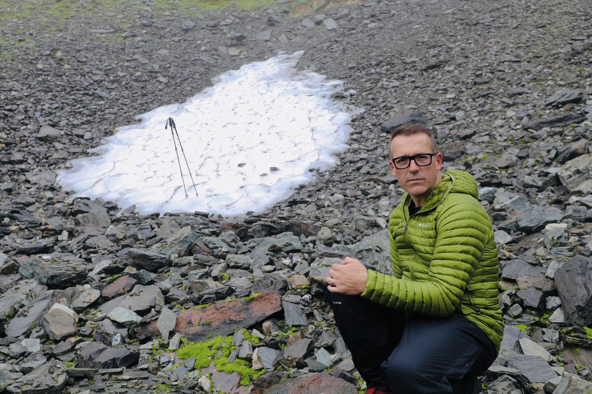 theiaincameron's tweet photo. With the complete melting of the Sphinx, I went today to Aonach Beag to see if any snow remained below the north-east face. Luckily, the trip was a fruitful one. The very last piece of snow in Scotland, barely 10 metres long. It is not long for this world. https://t.co/cml3MdJw60