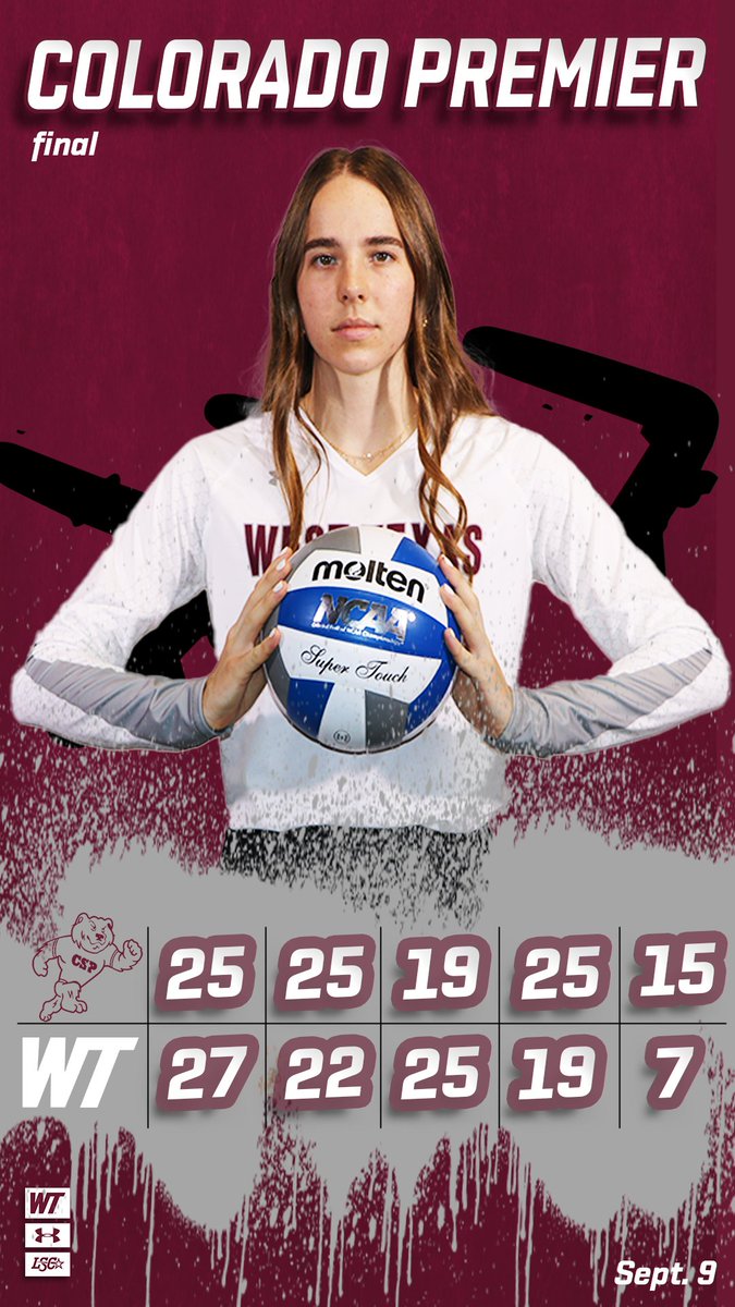WTAMUVolleyball's tweet photo. Final from the 5th. 

Lady Buffs will play at 4:30 p.m. MST 

#BuffNation // #Allin // #Give // #BigTrust // #ColoradoPremier // #ncaawvb https://t.co/iLAykErbue