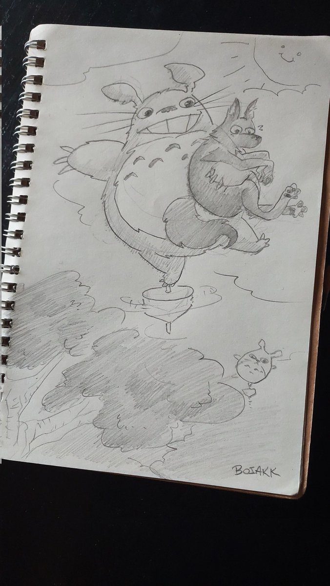 boiakk's tweet image. querido diario: hj as criança pediram pra eu desenhar o tortoro sequestrando o lobo mau