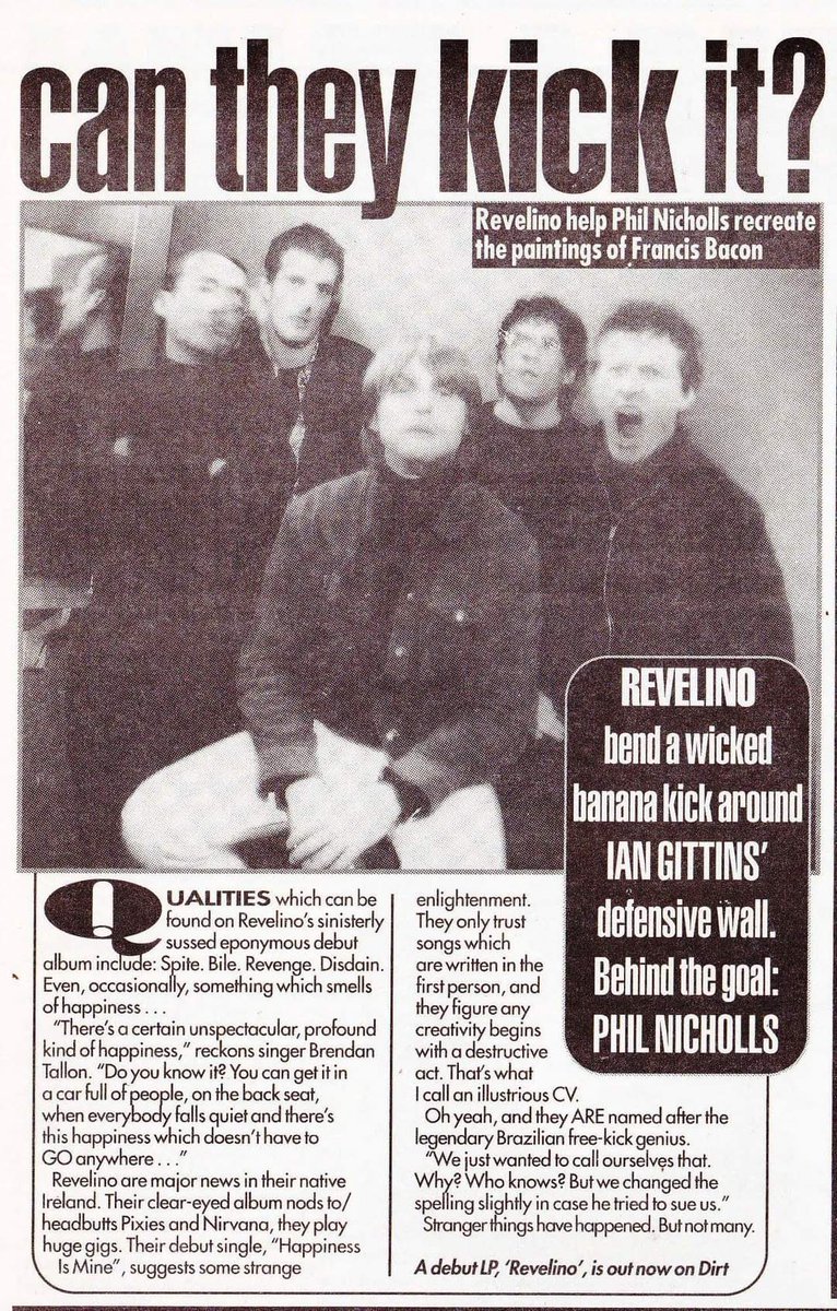 @revelinomusic in new bands section of #melodymaker April 96!