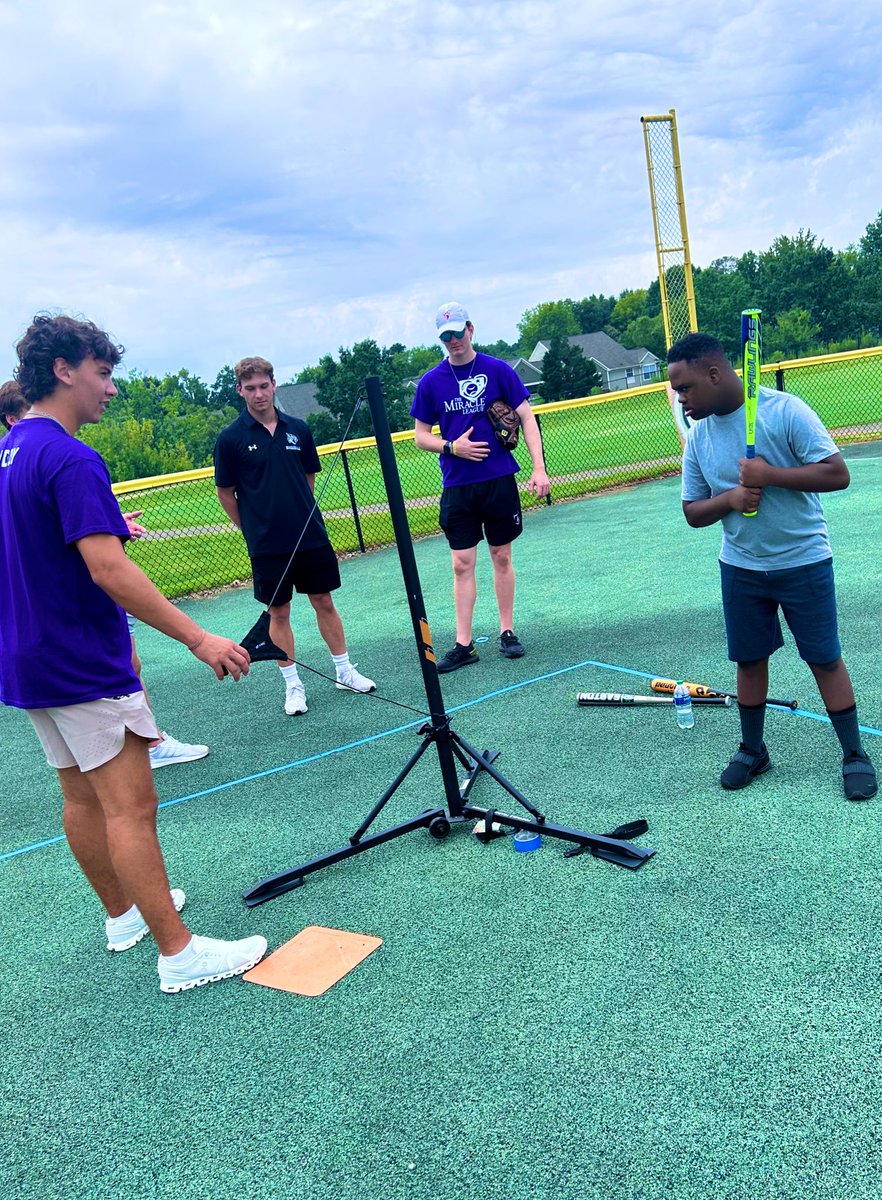 Tyler_douglas8's tweet photo. Thank you to the Miracle League of Charlotte and Keith Family YMCA for having my @DavidsonBASE teammates and I out to help share our love for baseball. https://t.co/HfH7cYGgbg