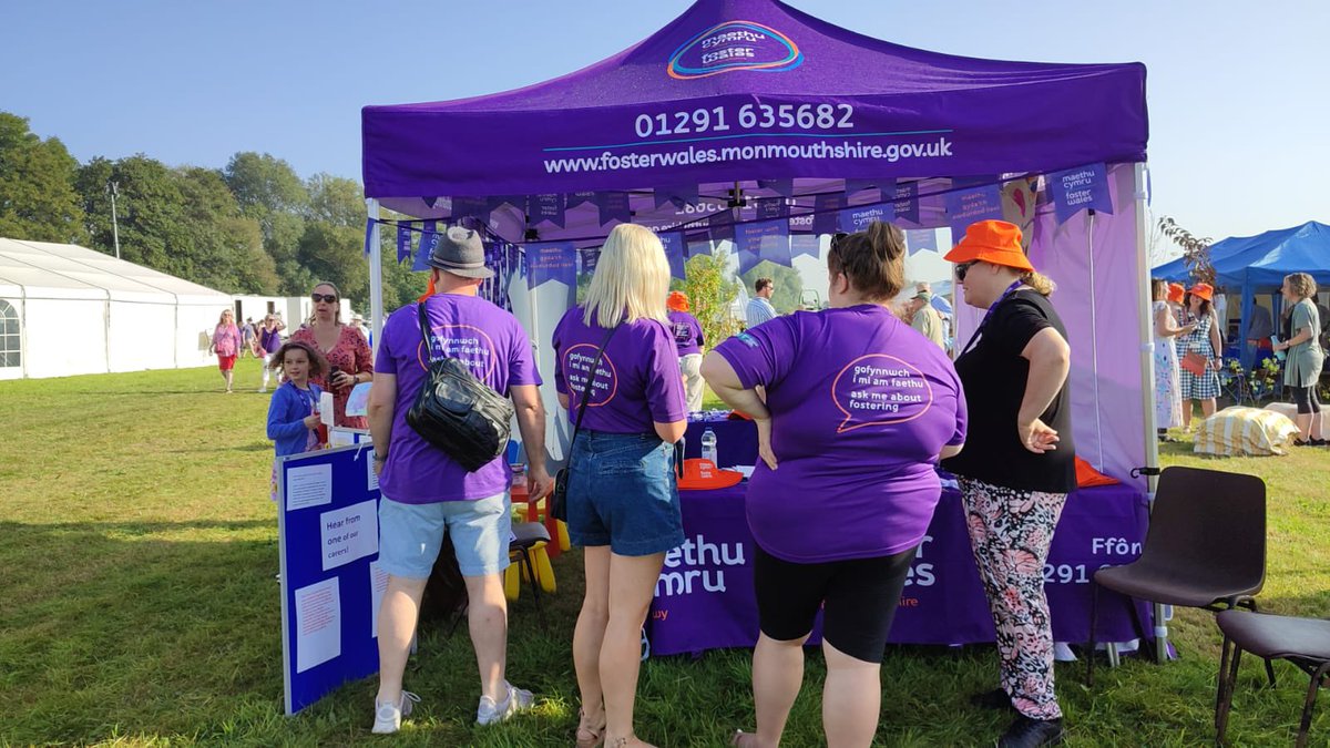 Foster Wales Monmouthshire raising the profile of fostering at the Usk show, trying to keep children local to home and never for profit #fosterwales #fostermonmouthshire