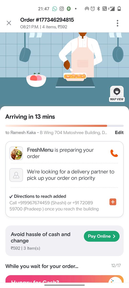 shotzz's tweet photo. Today's order was cancelled after waiting for couple of hours.... @SwiggyCares #swiggydoesntcare https://t.co/LxyEmVtsBI