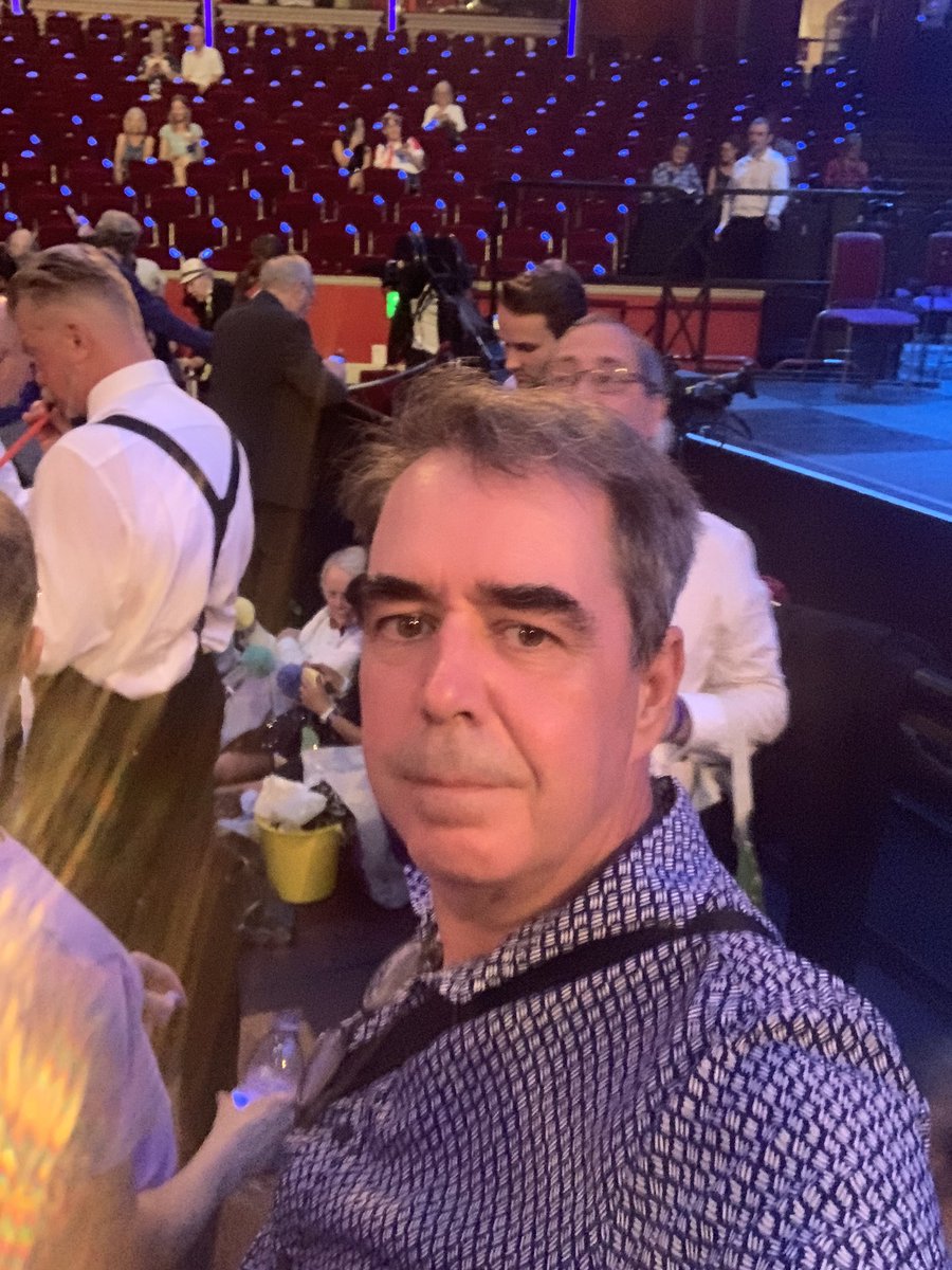 Fcuk Me! 2nd row at the front centre.  ‘Last Night of the Proms’ EU Flagmafia got me the ticket. Hat and flags second half. #BBCProms