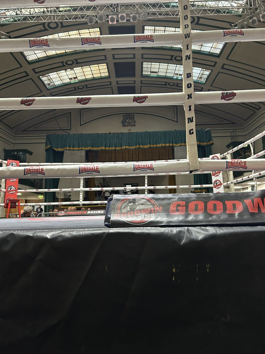 Locked and ready to go here for GB Fight Series 19 

First fight starting right now!! 

#GBFightSeries #GoodwinBoxing #YorkHall