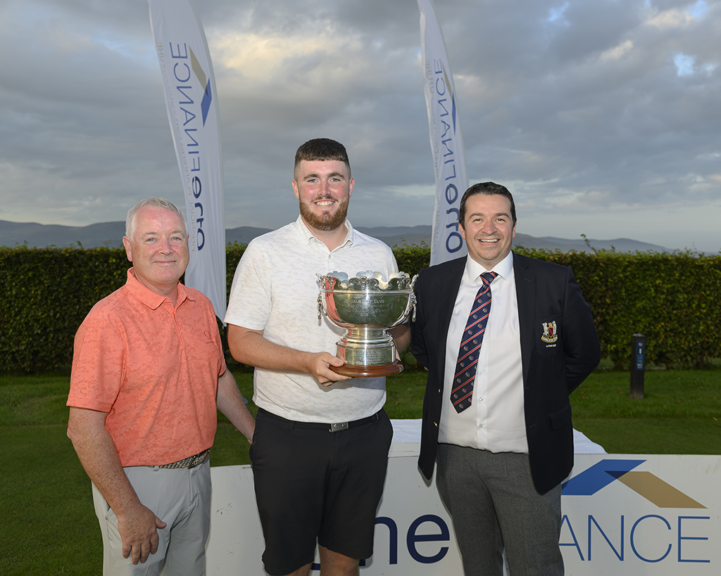 Congratulations to Eoin Murphy who won the Dundalk Scratch Cup sponsored by One Finance today with two rounds of 69 to hold off the challenge of Roganstown's Sean Keeling and win by three shots. He is the fifth member of the Club to lift the Carroll Cup since it started in 1963.