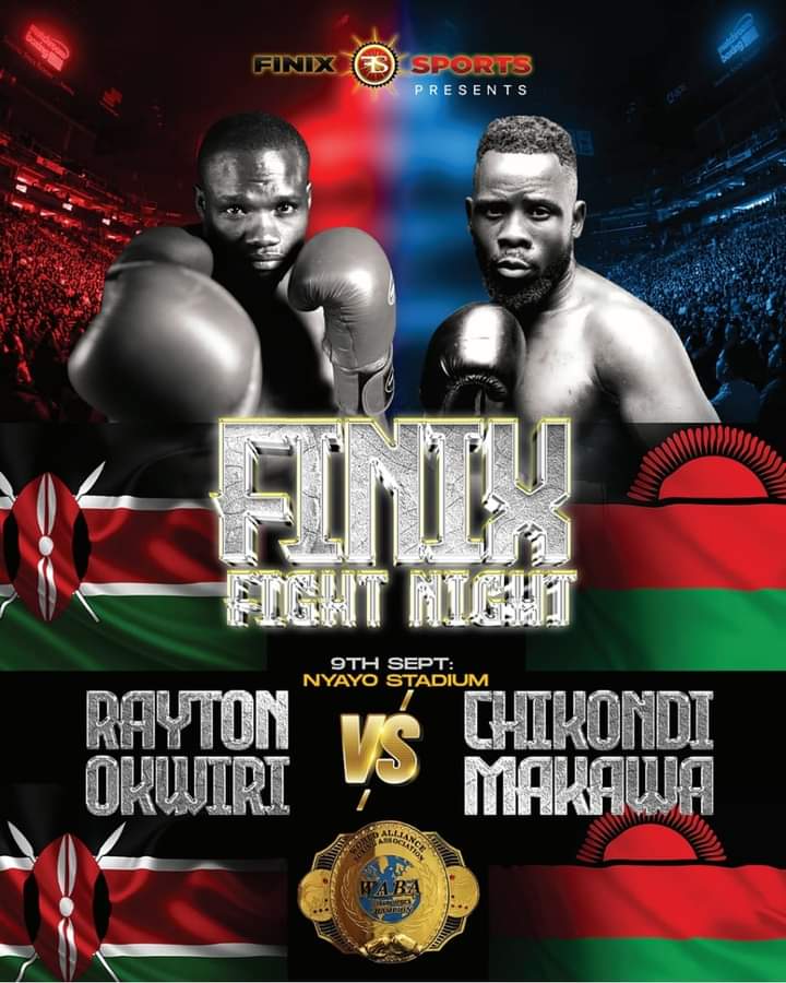 Nairobi Fight Night 🥊

Rayton okwiri Vs Chikondi Makawa
(Kenya Vs Malawi)

Venue: Nyayo Stadium
#boxing
#BoxingAfrica