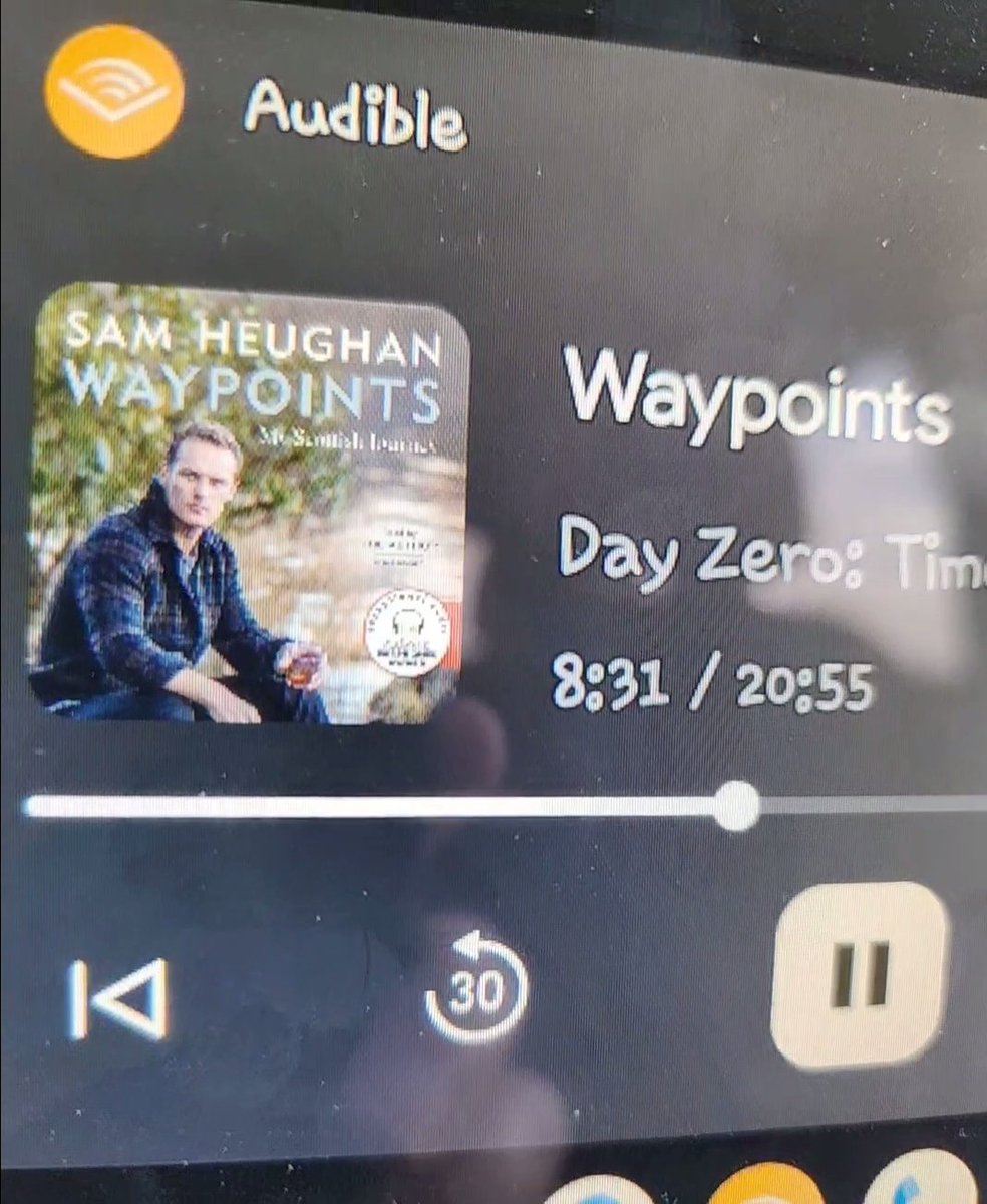 Driving to the city and listening to #waypoints @SamHeughan